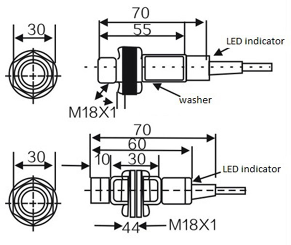 CM18 Capacitive proximity sensor 11