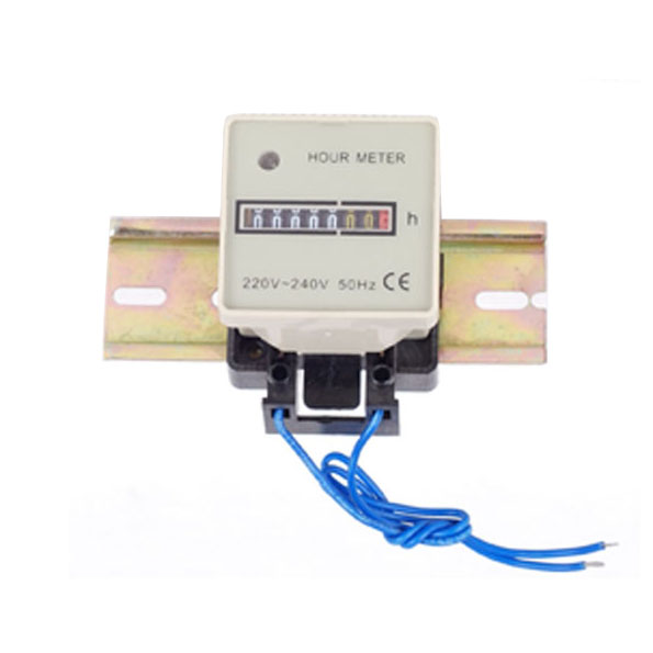 KHM-2D Industrial DIN rail mount Hour Meter 