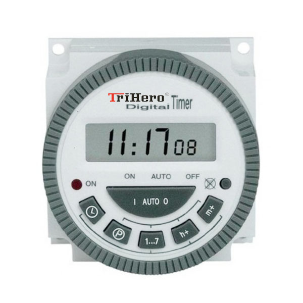 TM619-2 Digital Timer Programmable Time Switch with LCD 30A 5 Pin