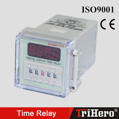 DH48S-S,1Z, 2Z Digital Timer ON delay SPDT time relay with socket base